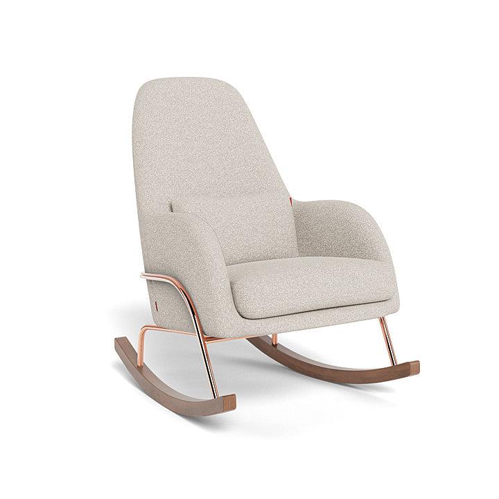 Monte Design - Jackson Rocker - Rose Gold Copper Base-Chairs-Greige Weave-Posh Baby