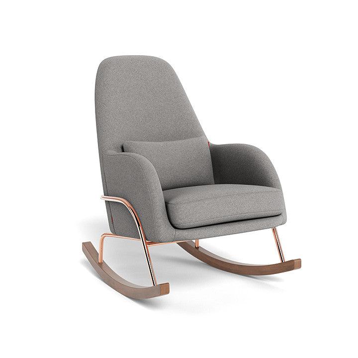 Monte Design - Jackson Rocker - Rose Gold Copper Base-Chairs-Grey Wool-Posh Baby