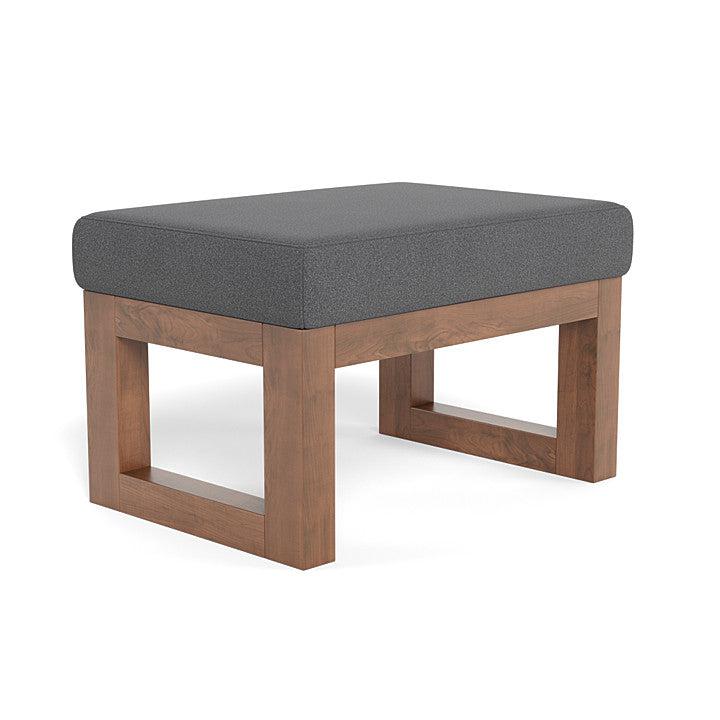 Monte Design - Joya Ottoman - Walnut Base-Ottomans-Graphite Felt-Posh Baby