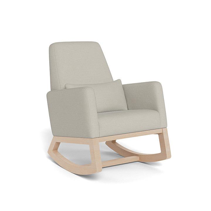 Monte Design - Joya Rocker - Clear Maple Base-Chairs-Misty Grey Organic Cotton + Polyester-Posh Baby