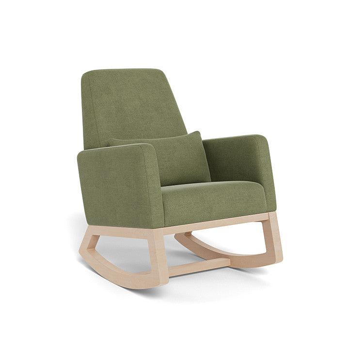 Monte Design - Joya Rocker - Clear Maple Base-Chairs-Olive Green Brushed Cotton Linen-Posh Baby