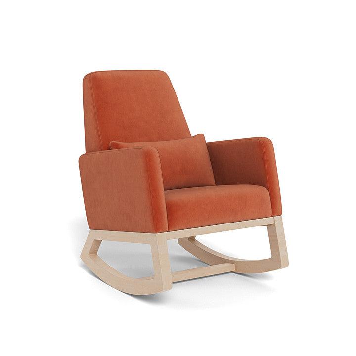 Monte Design - Joya Rocker - Clear Maple Base-Chairs-Terracotta Velvet-Posh Baby