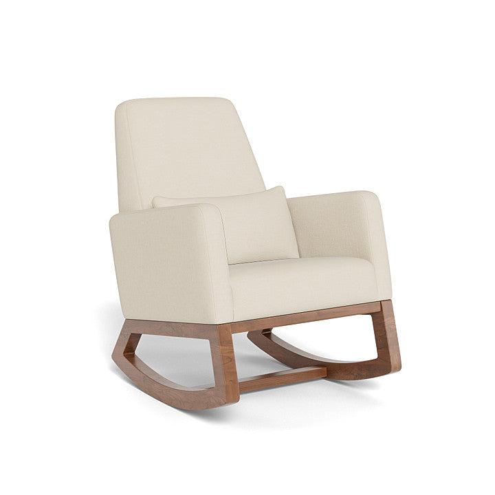 Monte Design - Joya Rocker - Walnut Base-Chairs-Coastal Cream Organic Cotton + Polyester-Posh Baby