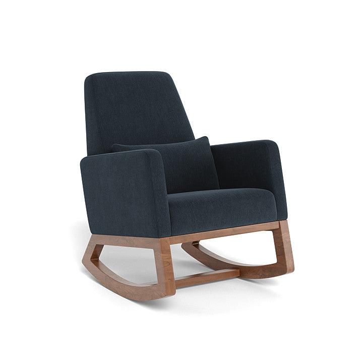 Monte Design - Joya Rocker - Walnut Base-Chairs-Deep Navy Heathered-Posh Baby