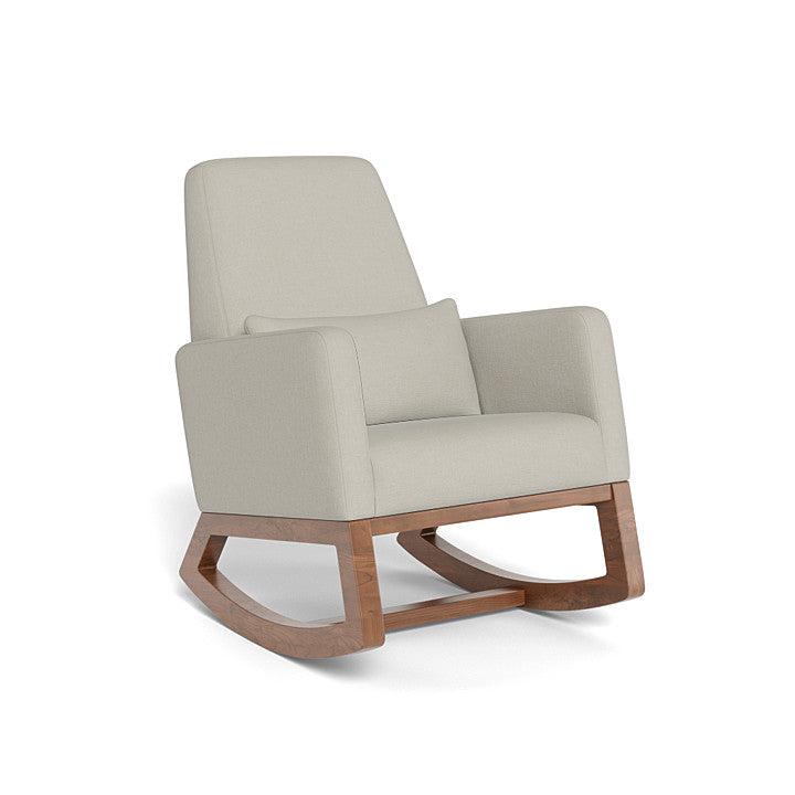 Monte Design - Joya Rocker - Walnut Base-Chairs-Misty Grey Organic Cotton + Polyester-Posh Baby