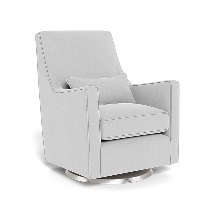 Monte Design - Luca Glider - Brushed Steel Swivel Base-Chairs-Ash-Posh Baby