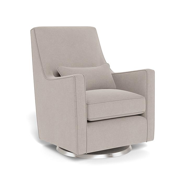 Monte Design - Luca Glider - Brushed Steel Swivel Base-Chairs-Sand-Posh Baby