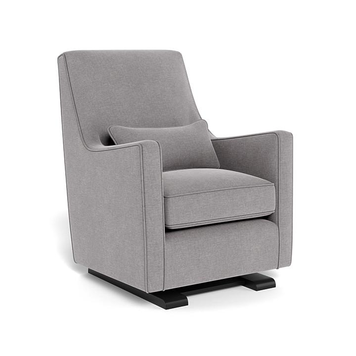 Monte Design - Luca Glider - Espresso Base-Chairs-Pebble Grey Heathered-Posh Baby