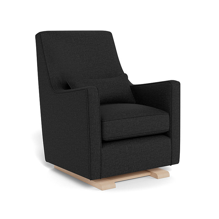 Monte Design - Luca Glider - Maple Base-Chairs-Black Heathered-Posh Baby