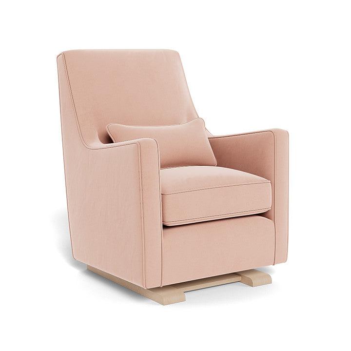 Monte Design - Luca Glider - Maple Base-Chairs-Blush Velvet-Posh Baby