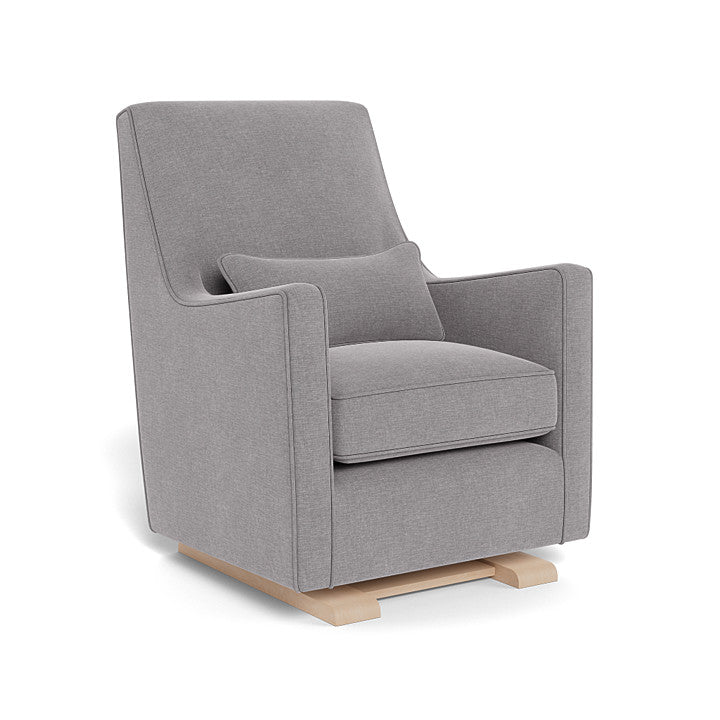 Monte Design - Luca Glider - Maple Base-Chairs-Pebble Grey Heathered-Posh Baby