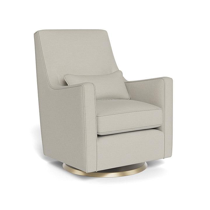 Monte Design - Luca Glider - Matte Gold Swivel Base-Chairs-Dune Heathered-Posh Baby