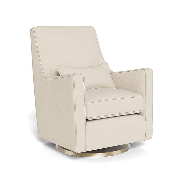 Monte Design - Luca Glider - Matte Gold Swivel Base-Chairs-Dune Heathered-Posh Baby