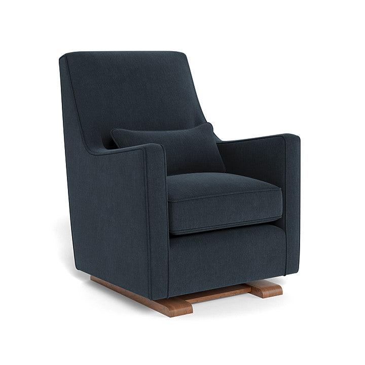 Monte Design - Luca Glider - Walnut Base-Chairs-Deep Navy Heathered-Posh Baby