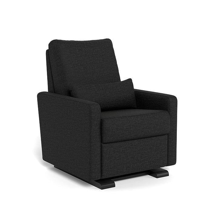 Monte Design - Matera Glider Recliner - Espresso Base-Chairs-Black Heathered-Posh Baby