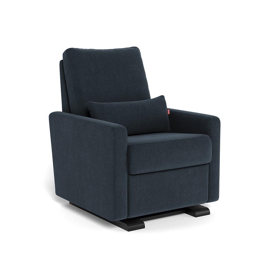 Monte Design - Matera Glider Recliner - Espresso Base-Chairs-Deep Navy Heathered-Posh Baby