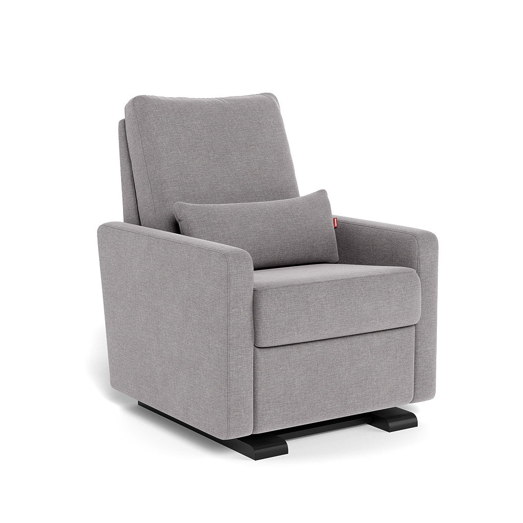 Monte Design - Matera Glider Recliner - Espresso Base-Chairs-Pebble Grey Heathered-Posh Baby