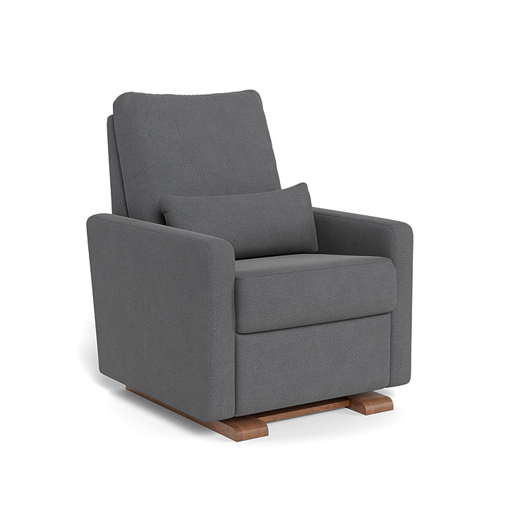 Monte Design - Matera Glider Recliner - Walnut Base-Chairs-Graphite Felt-Posh Baby