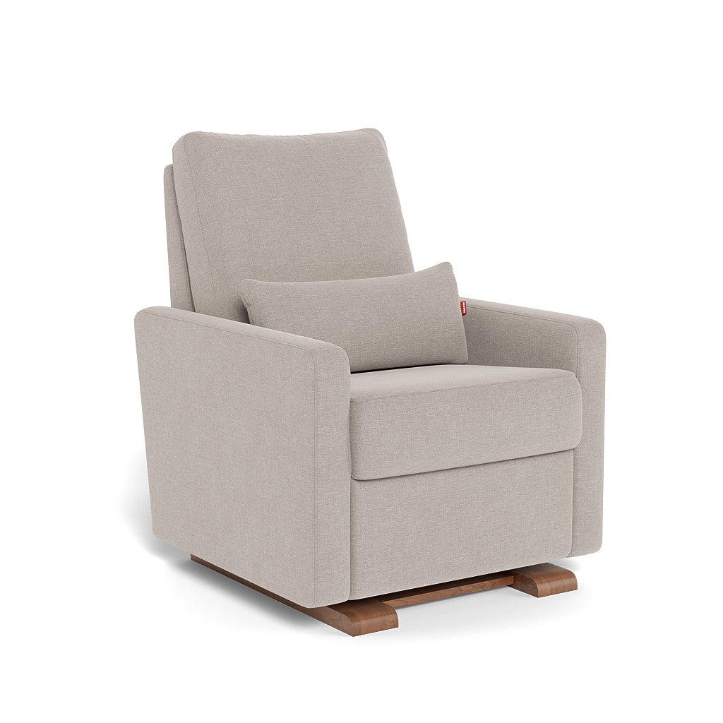 Monte Design - Matera Glider Recliner - Walnut Base-Chairs-Sand Heathered-Posh Baby