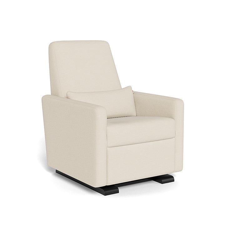 Monte Design - Motorized Grano Glider Recliner - Espresso Base-Chairs-Coastal Cream Organic Cotton + Recycled Polyester-Posh Baby