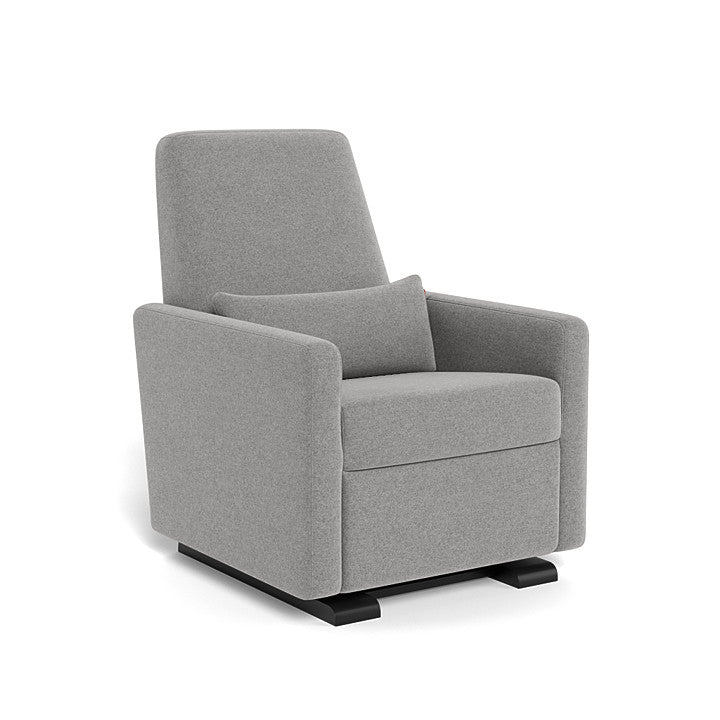 Monte Design - Motorized Grano Glider Recliner - Espresso Base-Chairs-Grey Wool-Posh Baby