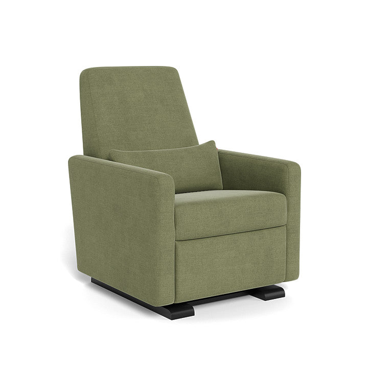 Monte Design - Motorized Grano Glider Recliner - Espresso Base-Chairs-Olive Green-Posh Baby