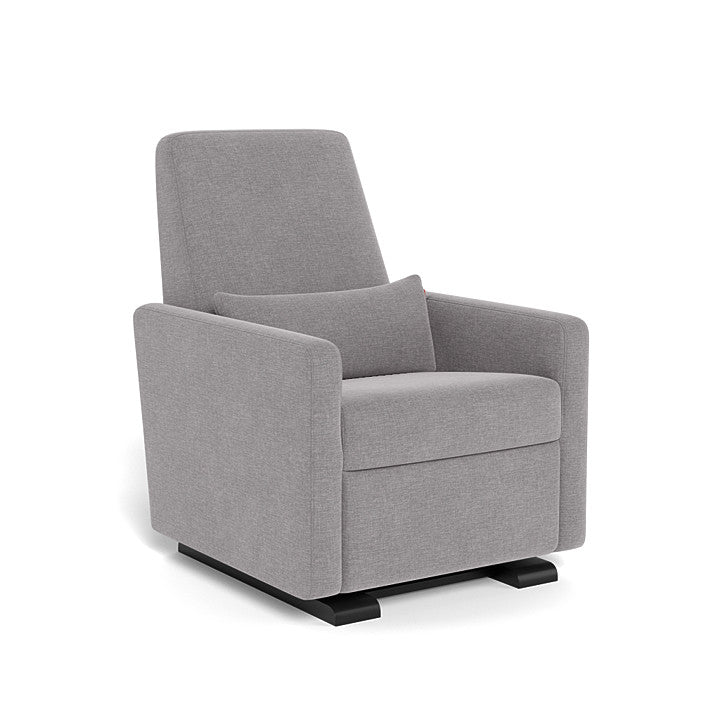 Monte Design - Motorized Grano Glider Recliner - Espresso Base-Chairs-Pebble Grey Heathered-Posh Baby