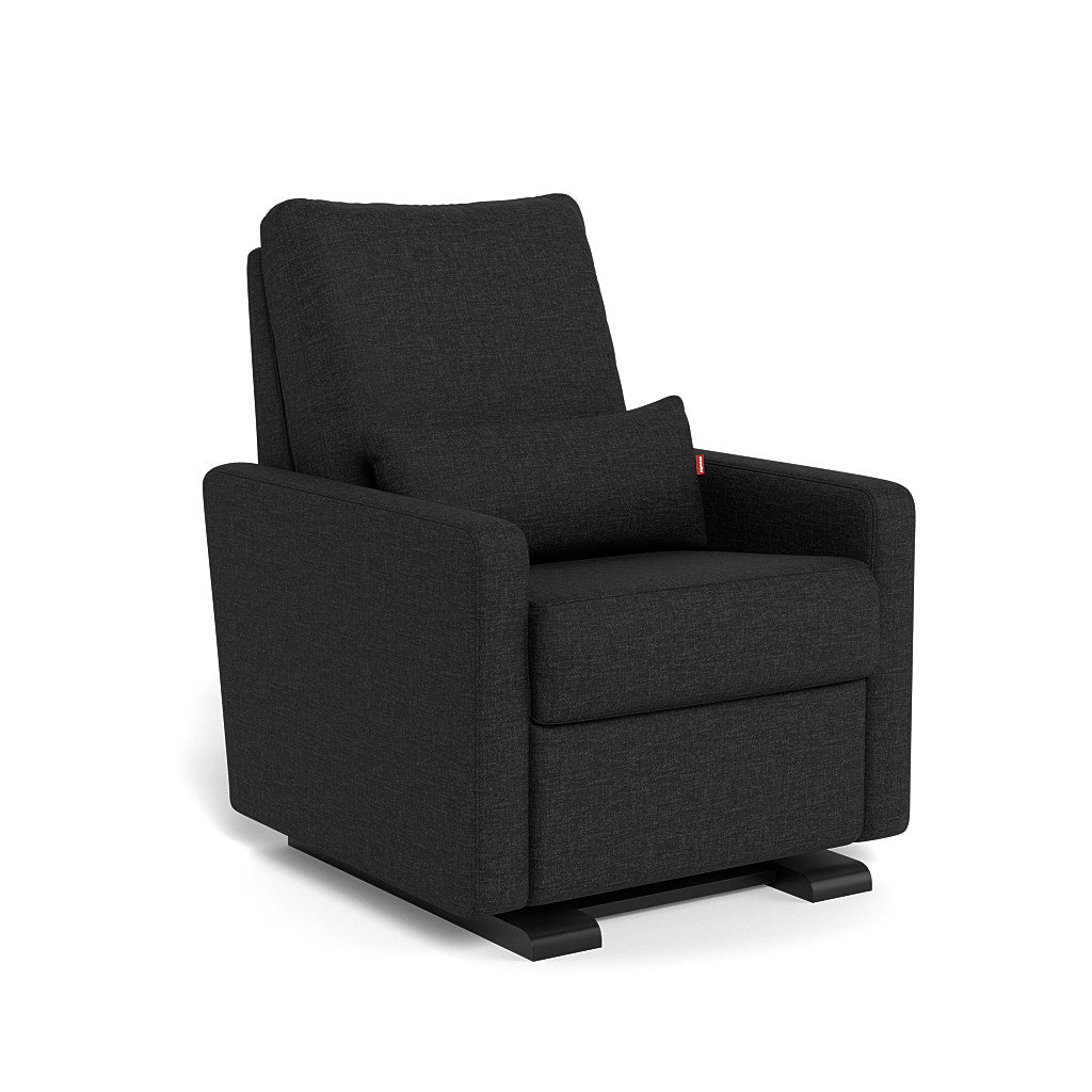 Monte Design - Motorized Matera Glider Recliner - Espresso Base-Chairs-Black-Posh Baby