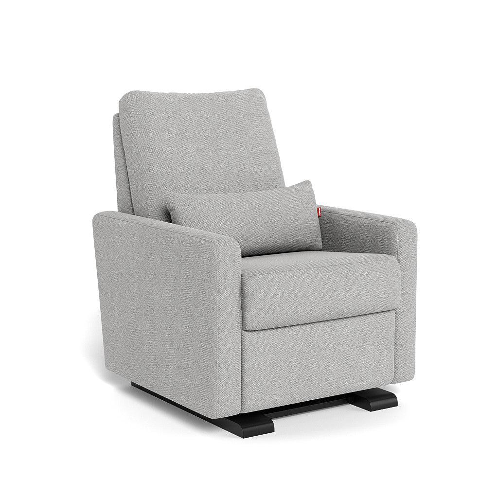 Monte Design - Motorized Matera Glider Recliner - Espresso Base-Chairs-Cloud Grey-Posh Baby