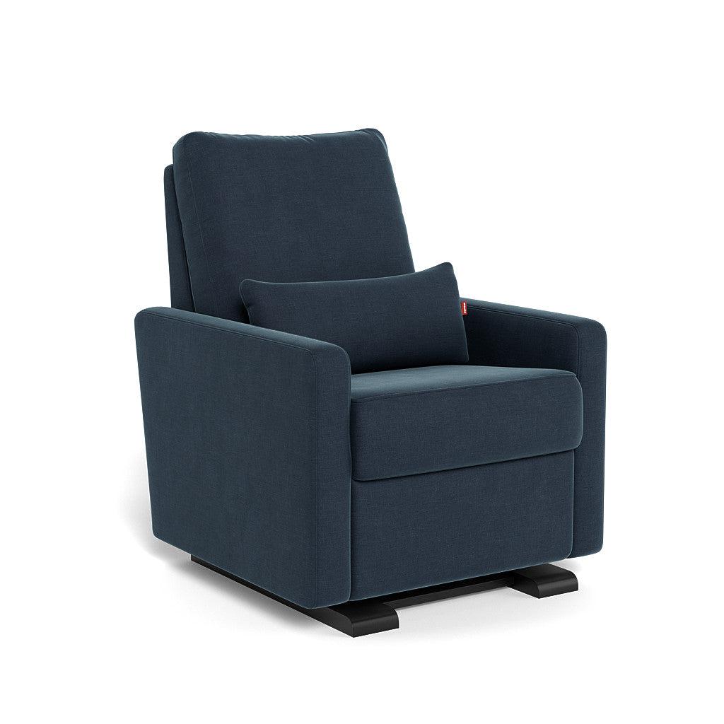 Monte Design - Motorized Matera Glider Recliner - Espresso Base-Chairs-Midnight Blue-Posh Baby