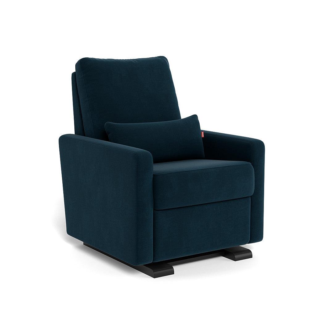 Monte Design - Motorized Matera Glider Recliner - Espresso Base-Chairs-Navy Velvet-Posh Baby