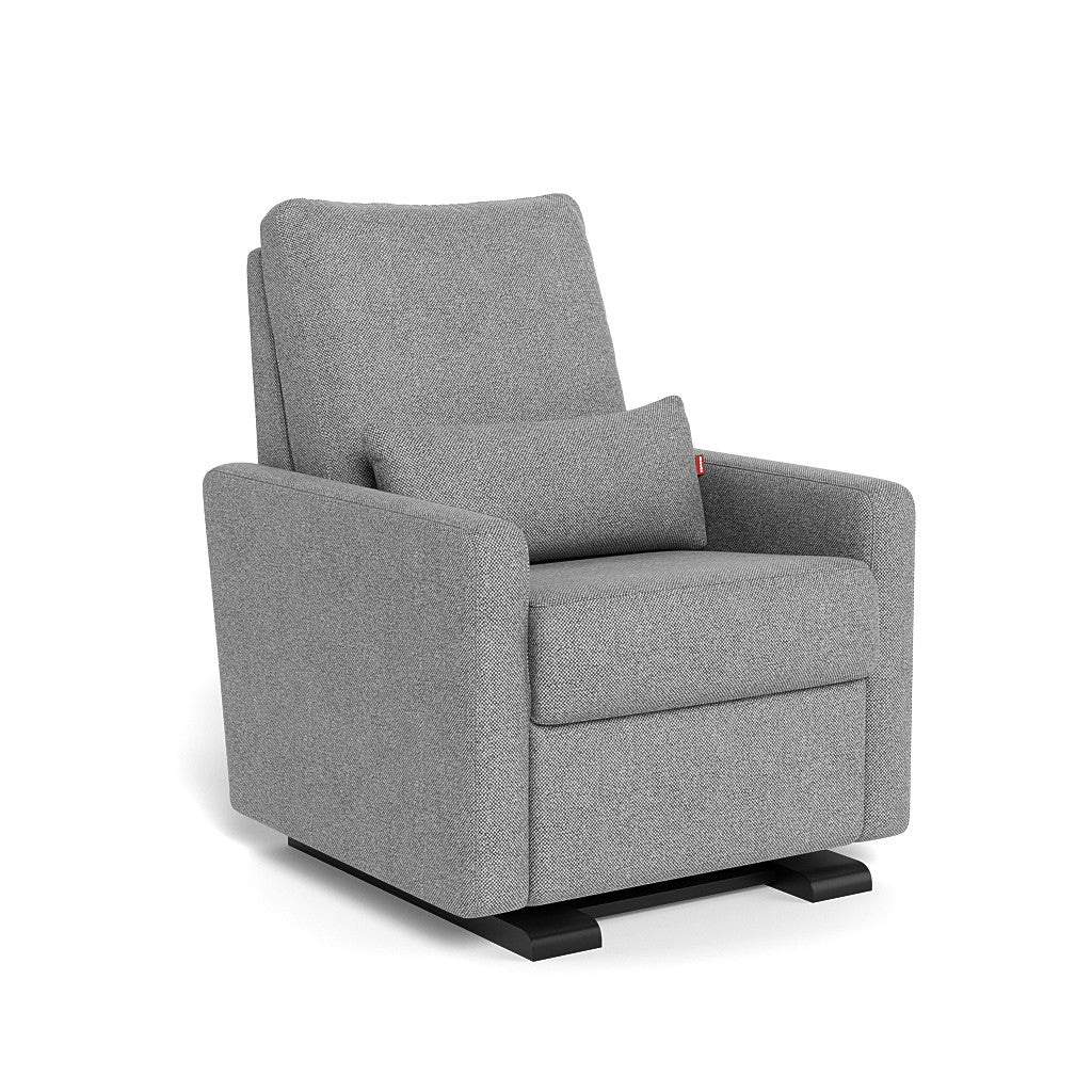 Monte Design - Motorized Matera Glider Recliner - Espresso Base-Chairs-Pepper Grey-Posh Baby