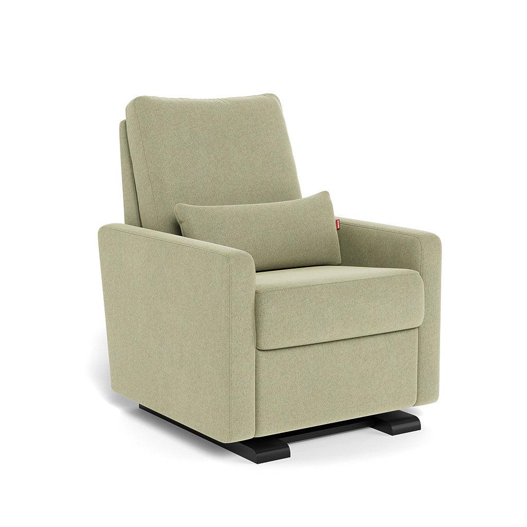 Monte Design - Motorized Matera Glider Recliner - Espresso Base-Chairs-Sage Green-Posh Baby