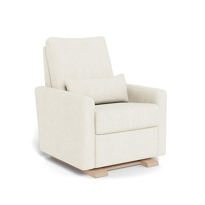 Monte Design - Motorized Matera Glider Recliner - Maple Base-Chairs-Ivory Boucle-Posh Baby