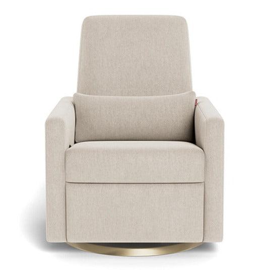 Monte Design - Quick Ship Grano Glider Recliner - Dune + Matte Gold Base-Chairs-Posh Baby