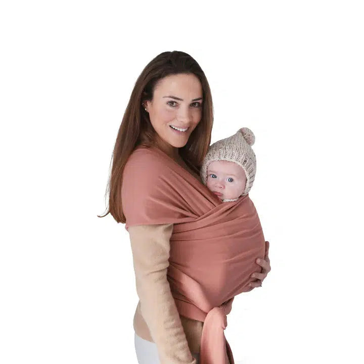 Mushie - Organic Cotton Baby Wrap - Cedar-Baby Carriers-Posh Baby