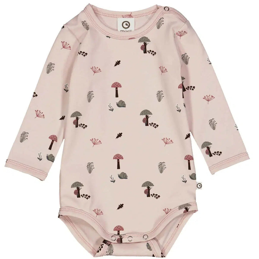 Musli - Organic Cotton Bodysuit - Blush Forest-Onesies-0-3M-Posh Baby