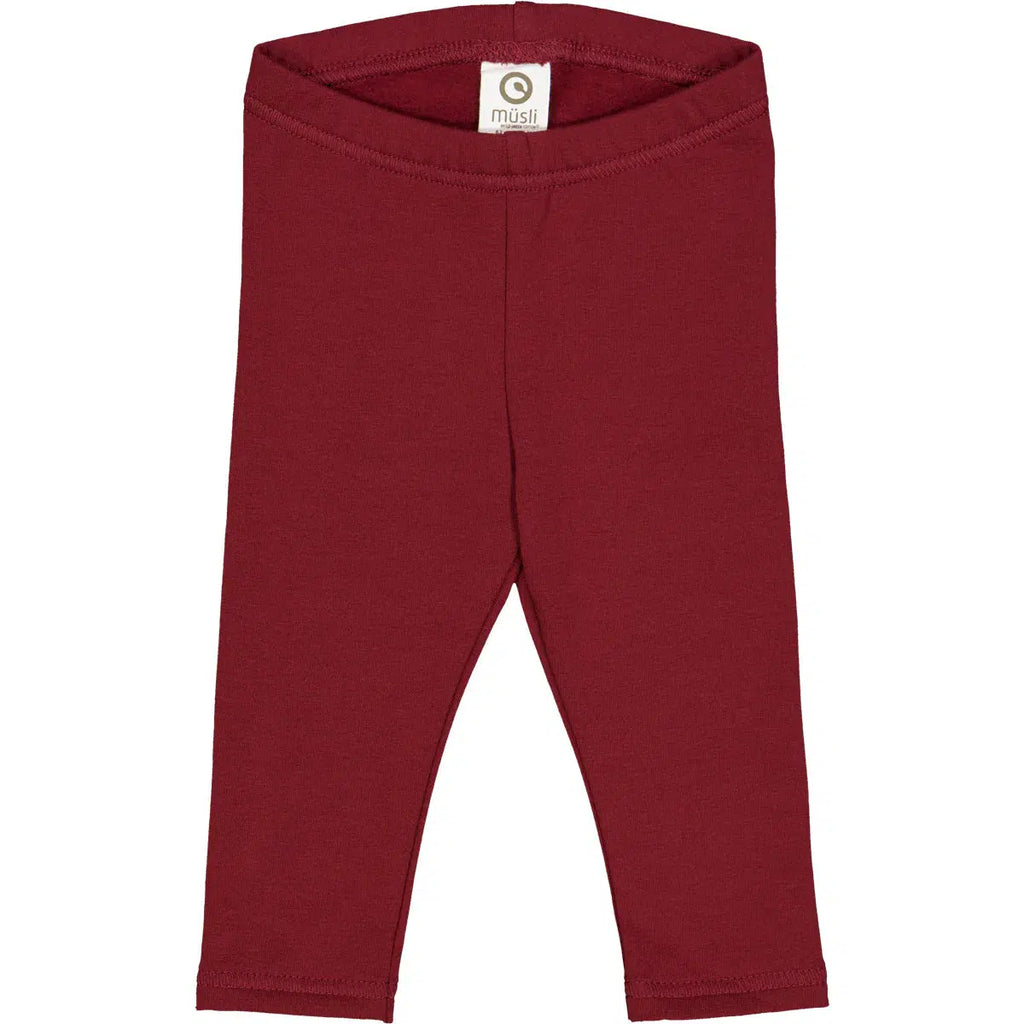 Musli - Organic Cotton Cozy Leggings - Cabernet-Bottoms-0-3M-Posh Baby