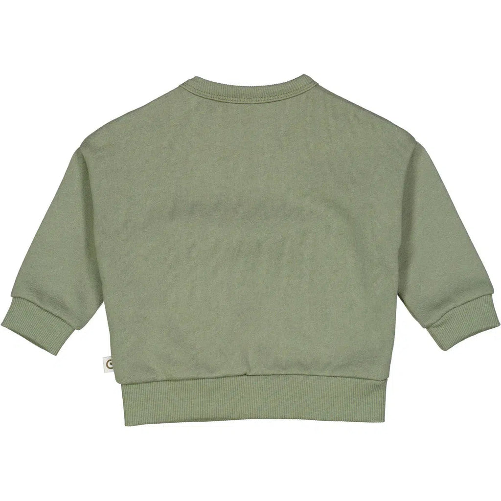 Musli - Organic Cotton Sweatshirt - Green-Long Sleeves-3-6M-Posh Baby