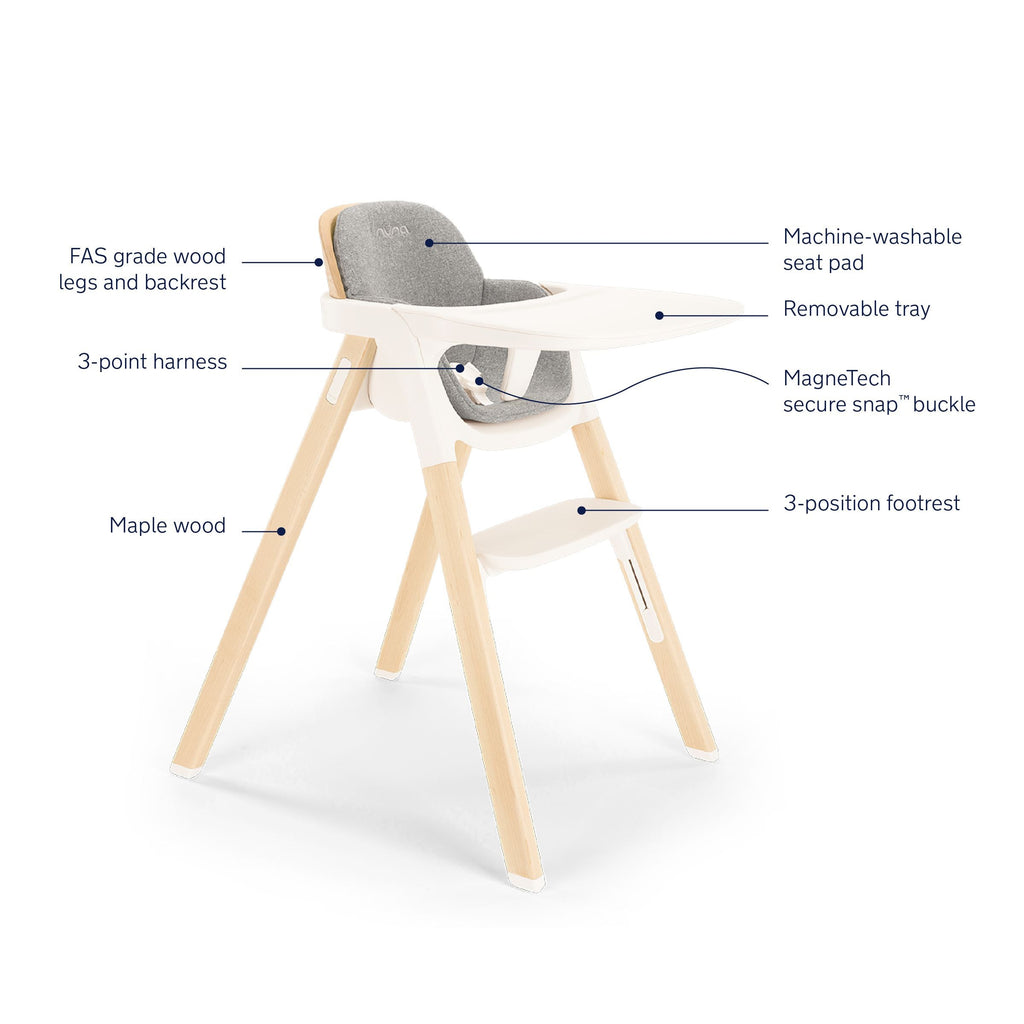 Nuna - Bryn High Chair - Heritage-High Chairs-Posh Baby