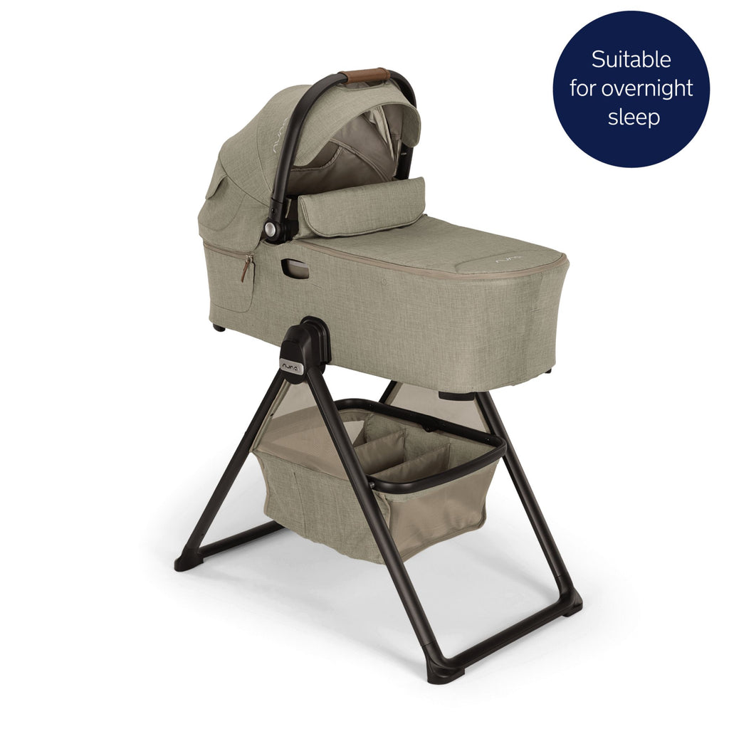 Nuna - Demi Next Bassinet + Stand - Hazelwood-Stroller Bassinets + Stands-Posh Baby