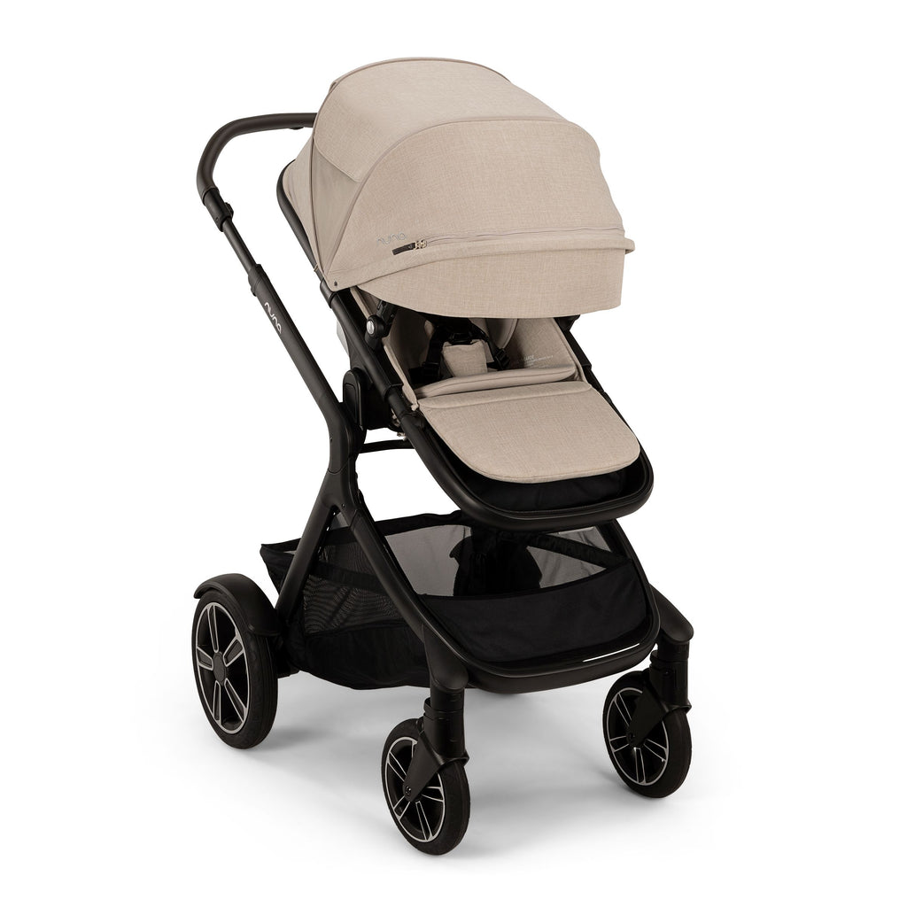 Nuna - Demi Next Stroller + Rider Board - Biscotti-Single-to-Double Strollers-Posh Baby