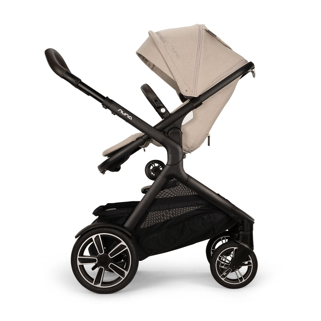 Nuna - Demi Next Stroller + Rider Board - Biscotti-Single-to-Double Strollers-Posh Baby