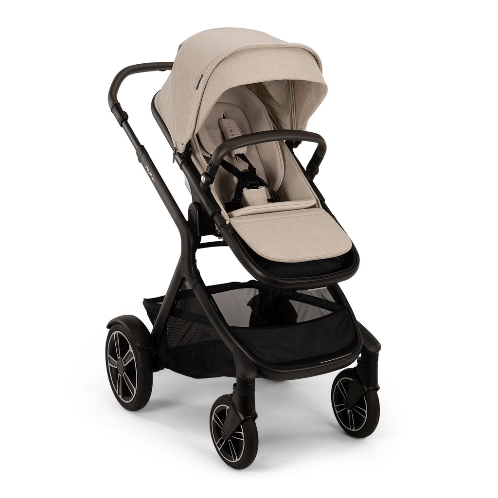 Nuna - Demi Next Stroller + Rider Board - Biscotti-Single-to-Double Strollers-Posh Baby