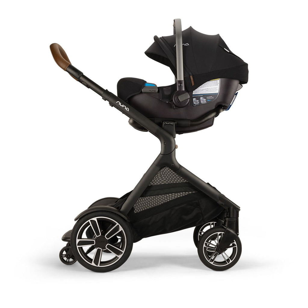 Nuna - Demi Next Stroller + Rider Board - Caviar-Single-to-Double Strollers-Posh Baby