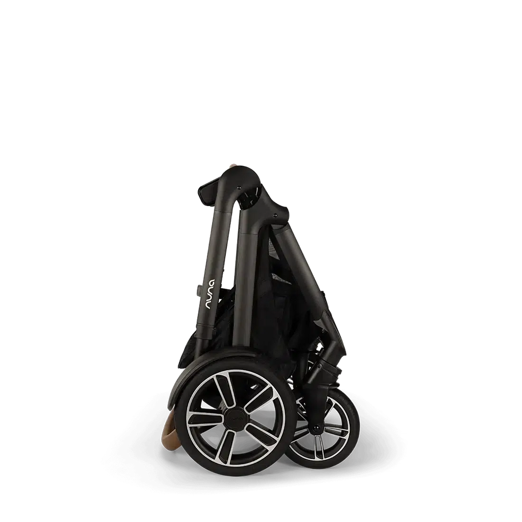 Nuna - Demi Next Stroller + Rider Board - Caviar-Single-to-Double Strollers-Posh Baby