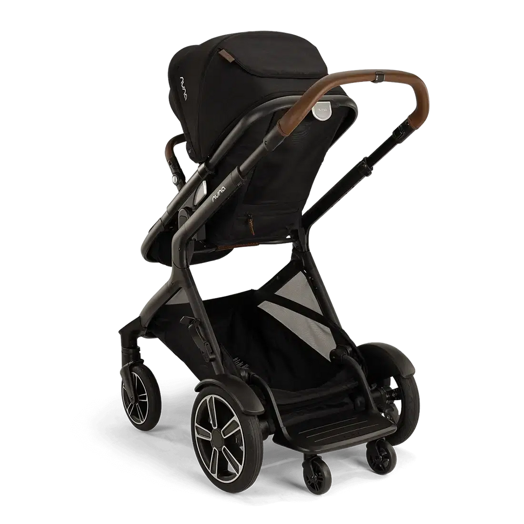 Nuna - Demi Next Stroller + Rider Board - Caviar-Single-to-Double Strollers-Posh Baby