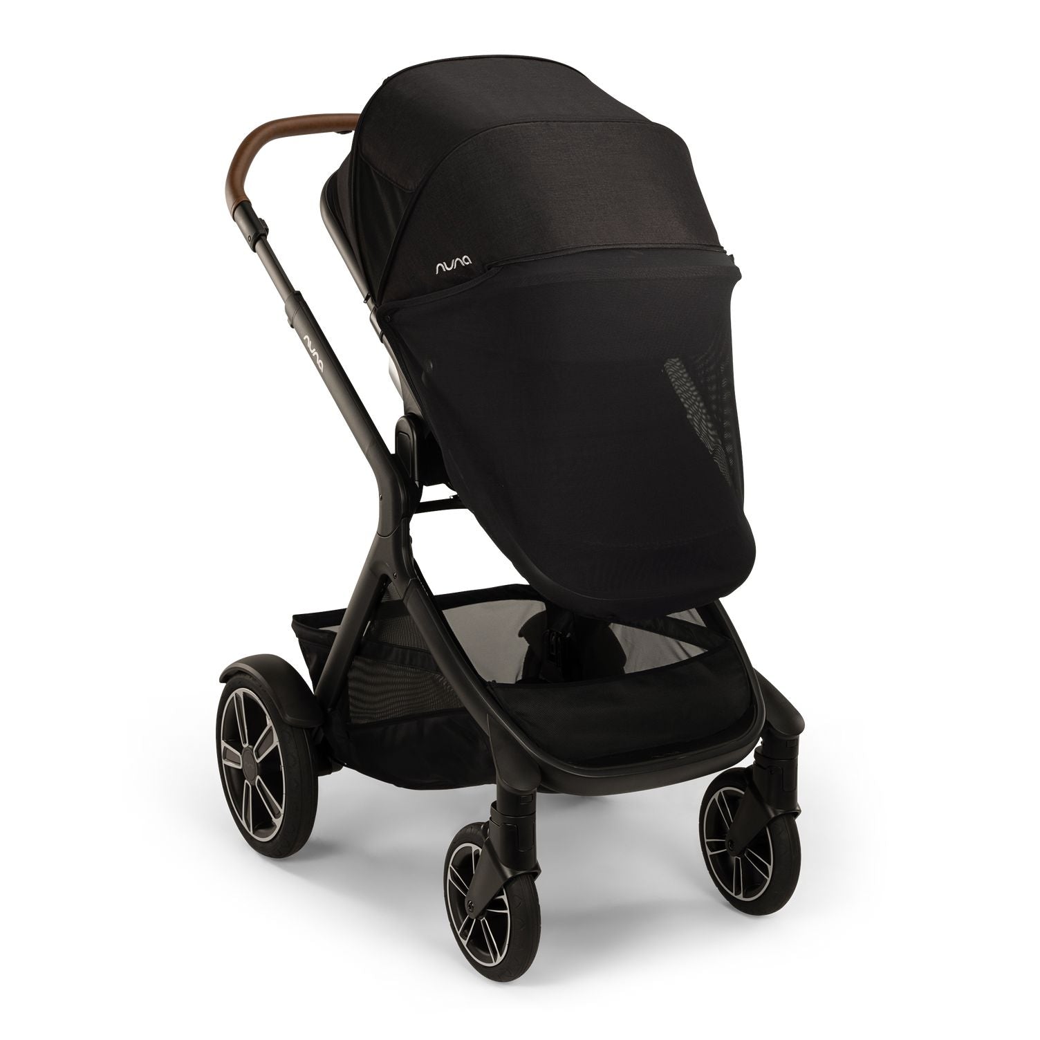 double stroller with riding board Nuna DEMI Next + Rider Board Stroller Caviar