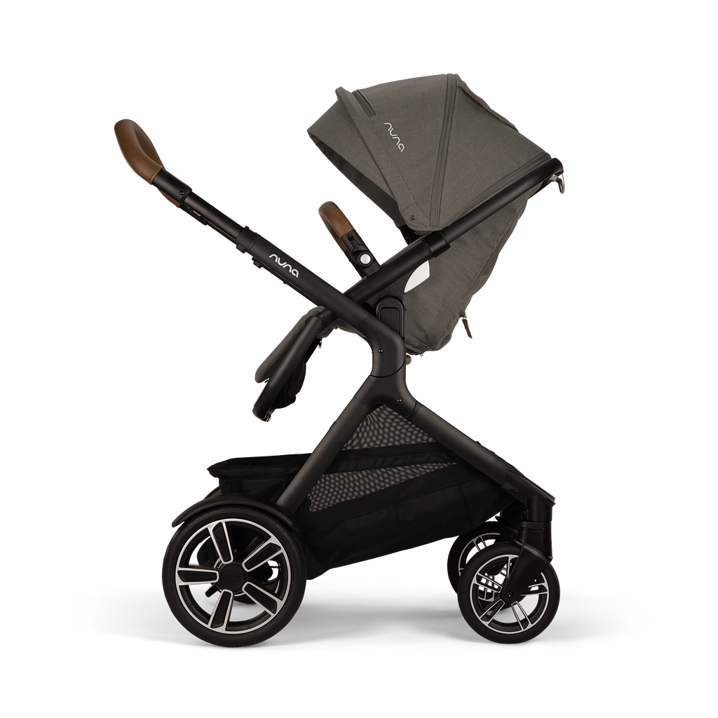 Nuna - Demi Next Stroller + Rider Board - Granite-Single-to-Double Strollers-Posh Baby