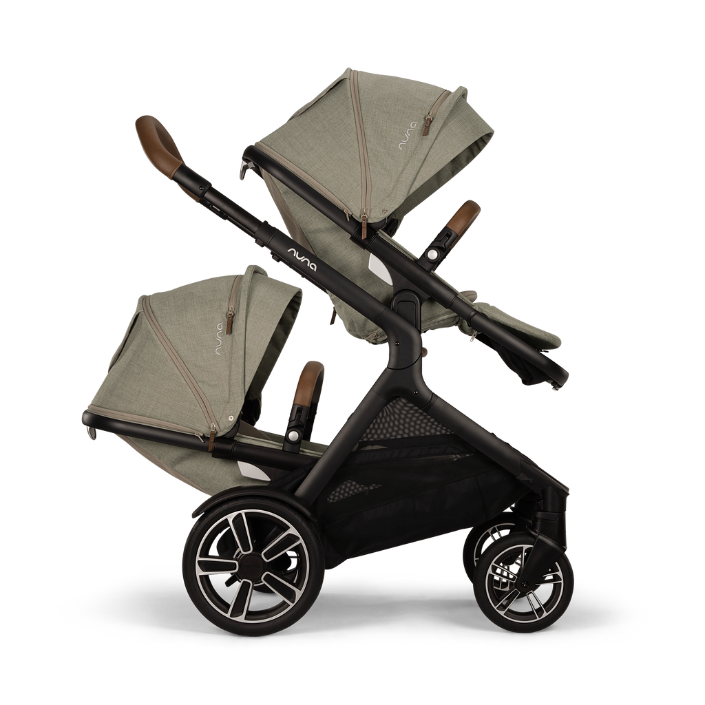 Nuna - Demi Next Stroller + Rider Board - Hazelwood-Single-to-Double Strollers-Posh Baby